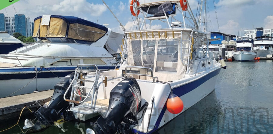 REDUCED! EXCLUSIVE! BEST BUY! Fully refurbished Super Stable Twin Hull Sportfisher w Tuna Tower!